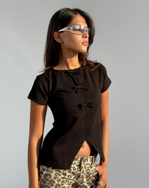 The Bow Top in Black