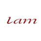 The word 'lam' written in a dark red cursive script font centered on a plain white background.